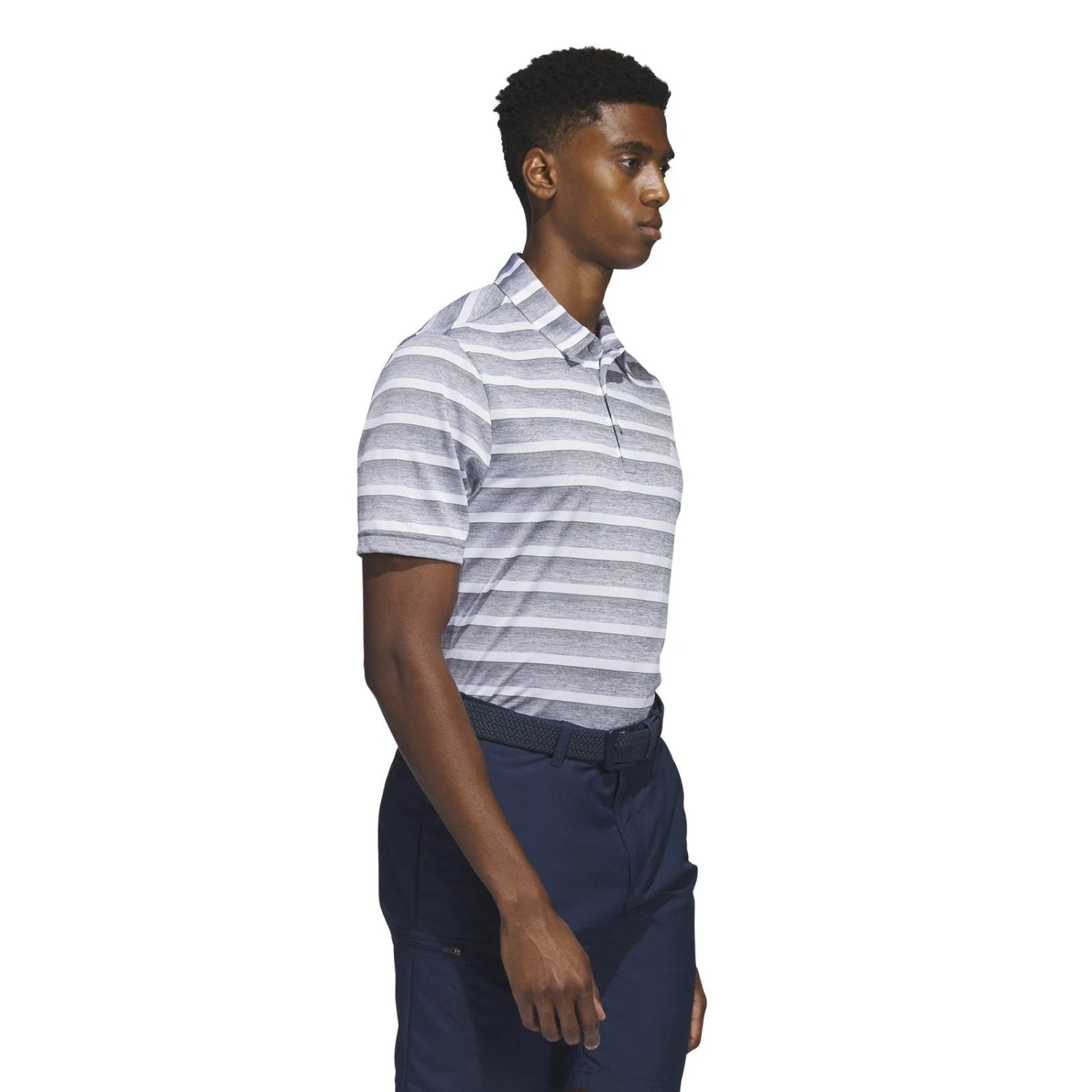 Adidas 2-Colour Stripe Golf Polo Shirt IA5444 3 Adidas 2-Colour Stripe Golf Polo Shirt IA5444 - Image 3