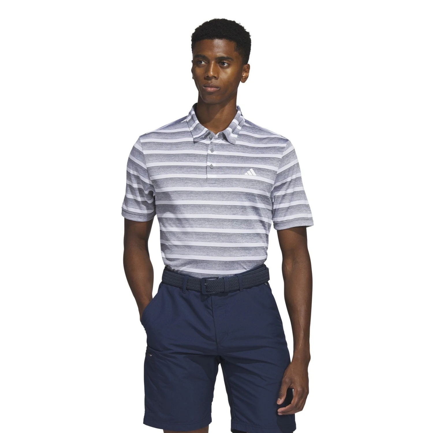 Adidas 2-Colour Stripe Golf Polo Shirt IA5444 2 Adidas 2-Colour Stripe Golf Polo Shirt IA5444 - Image 2