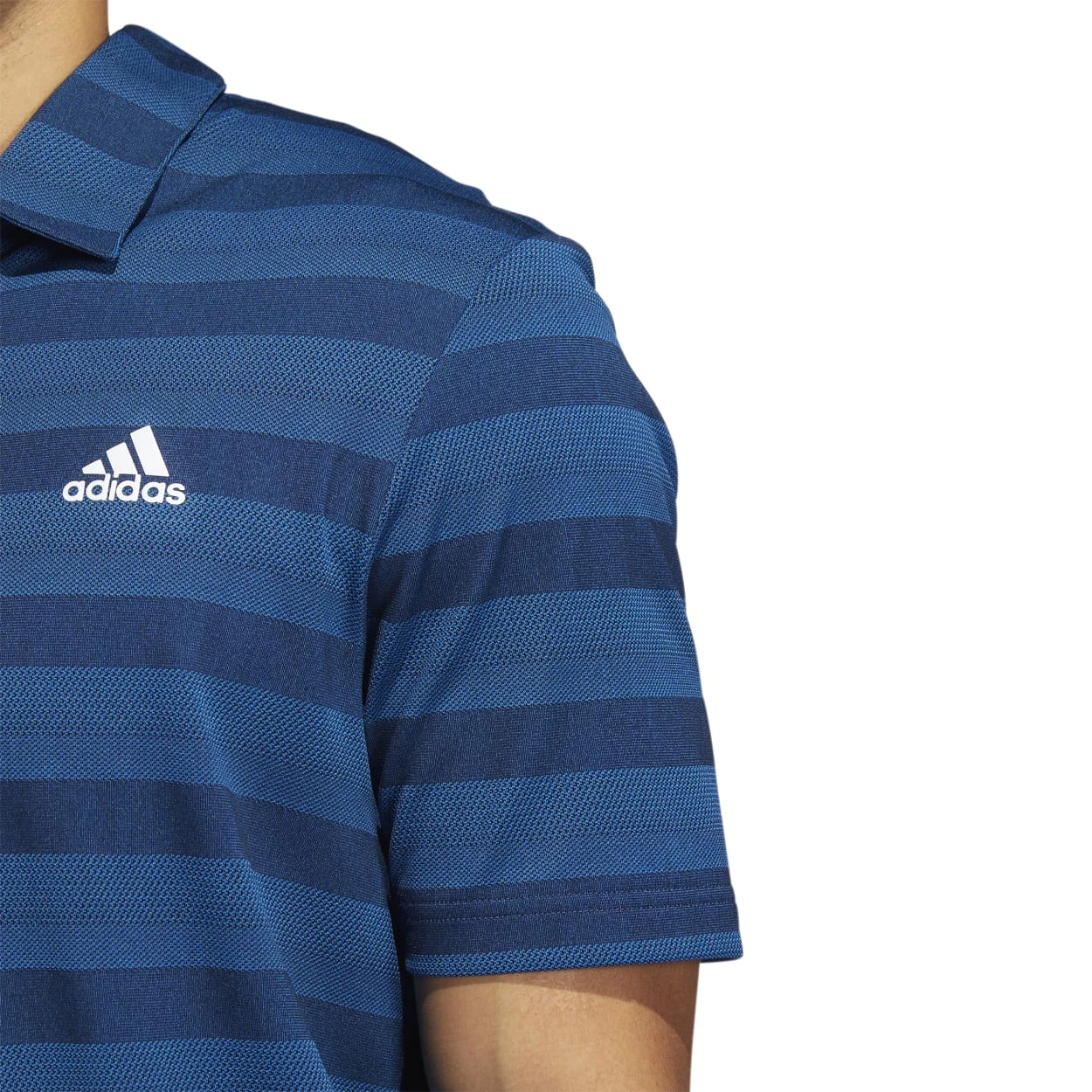 Adidas 2-Colour Stripe Golf Polo Shirt HI5179 5 Adidas 2-Colour Stripe Golf Polo Shirt HI5179 - Image 5