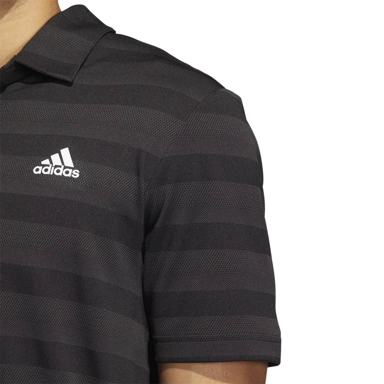 Adidas 2-Colour Stripe Golf Polo Shirt HI5180 2 Adidas 2-Colour Stripe Golf Polo Shirt HI5180 - Image 2