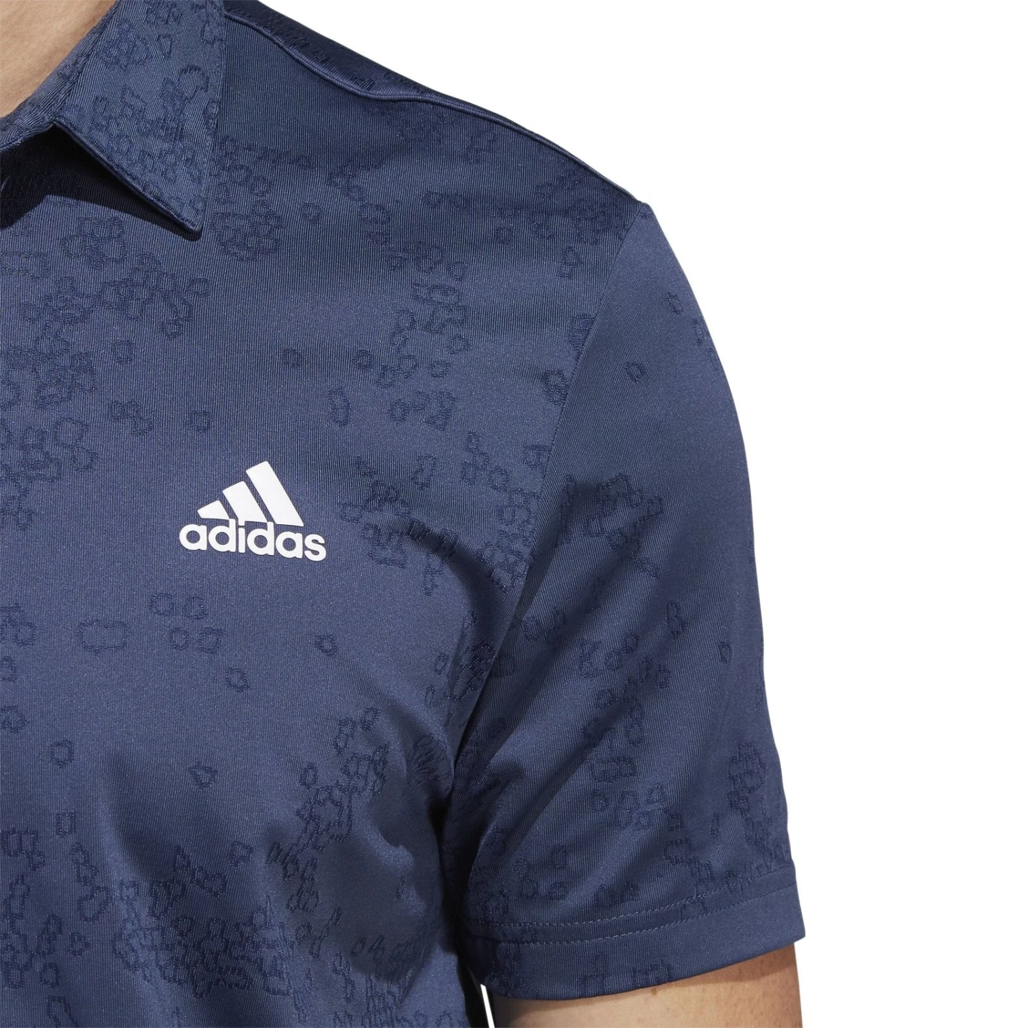 Adidas Jacquard Golf Shirt HF6617 4 Adidas Jacquard Golf Shirt HF6617 - Image 4