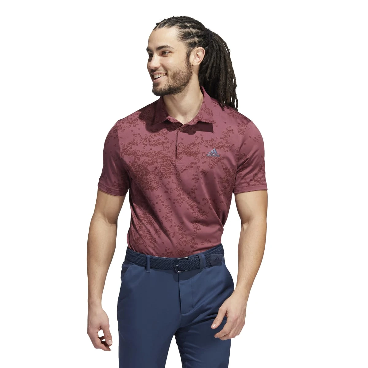 Adidas Primegreen Jacquard Golf Polo Shirt HF6615 2 Adidas Primegreen Jacquard Golf Polo Shirt HF6615 - Image 2