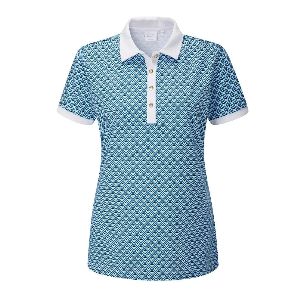 Ping Ladies Etta Golf Polo Shirt P93560 1 Ping Ladies Etta Golf Polo Shirt P93560