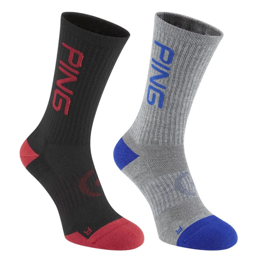 Ping Logo 2-Pack Golf Crew Socks P03534 1 Ping Logo 2-Pack Golf Crew Socks P03534